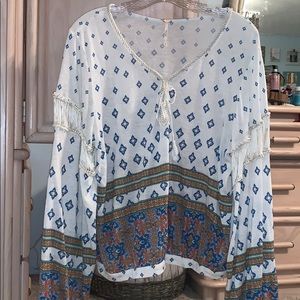 Free People Gypsy blouse